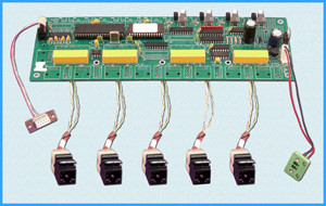 M7423’s Convenient “Board Only” Design Offers 4-Position Cat5 Switching with Remote Control