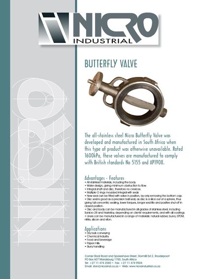 Nicro Butterfly Valve